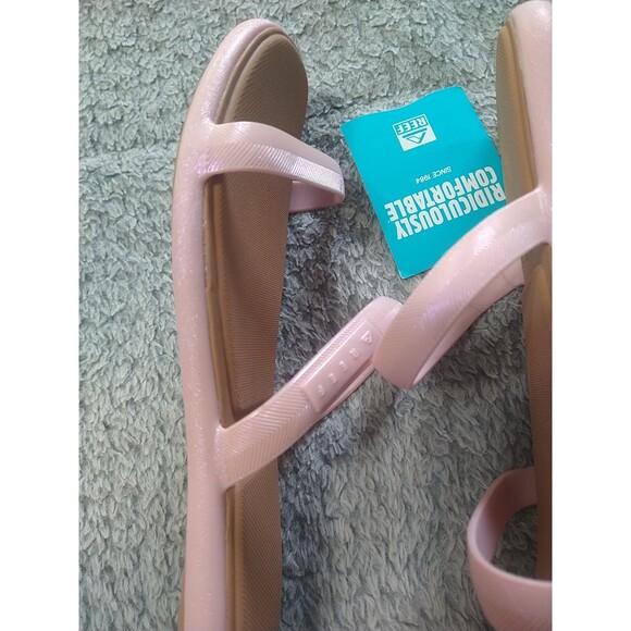 Reef Pink Slide On Sandals Size 6 Nwt - Picture 6 of 9